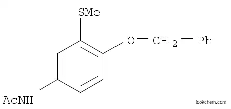 Molecular Structure of 1076198-94-1 (Acetamide, N-[3-(methylthio)-4-(phenylmethoxy)phenyl]-)